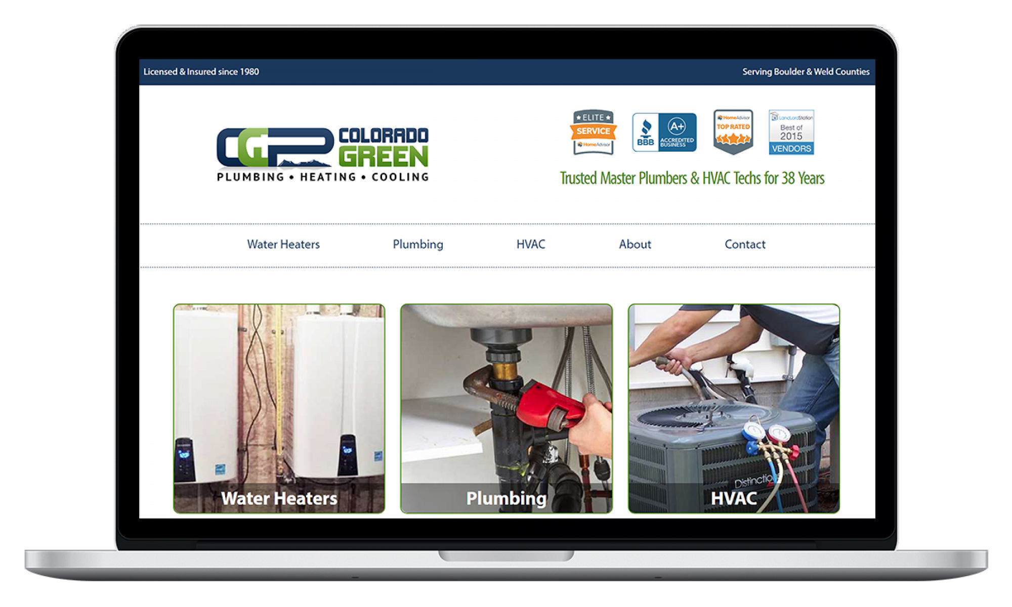 Colorado Green Plumbing - Website Design