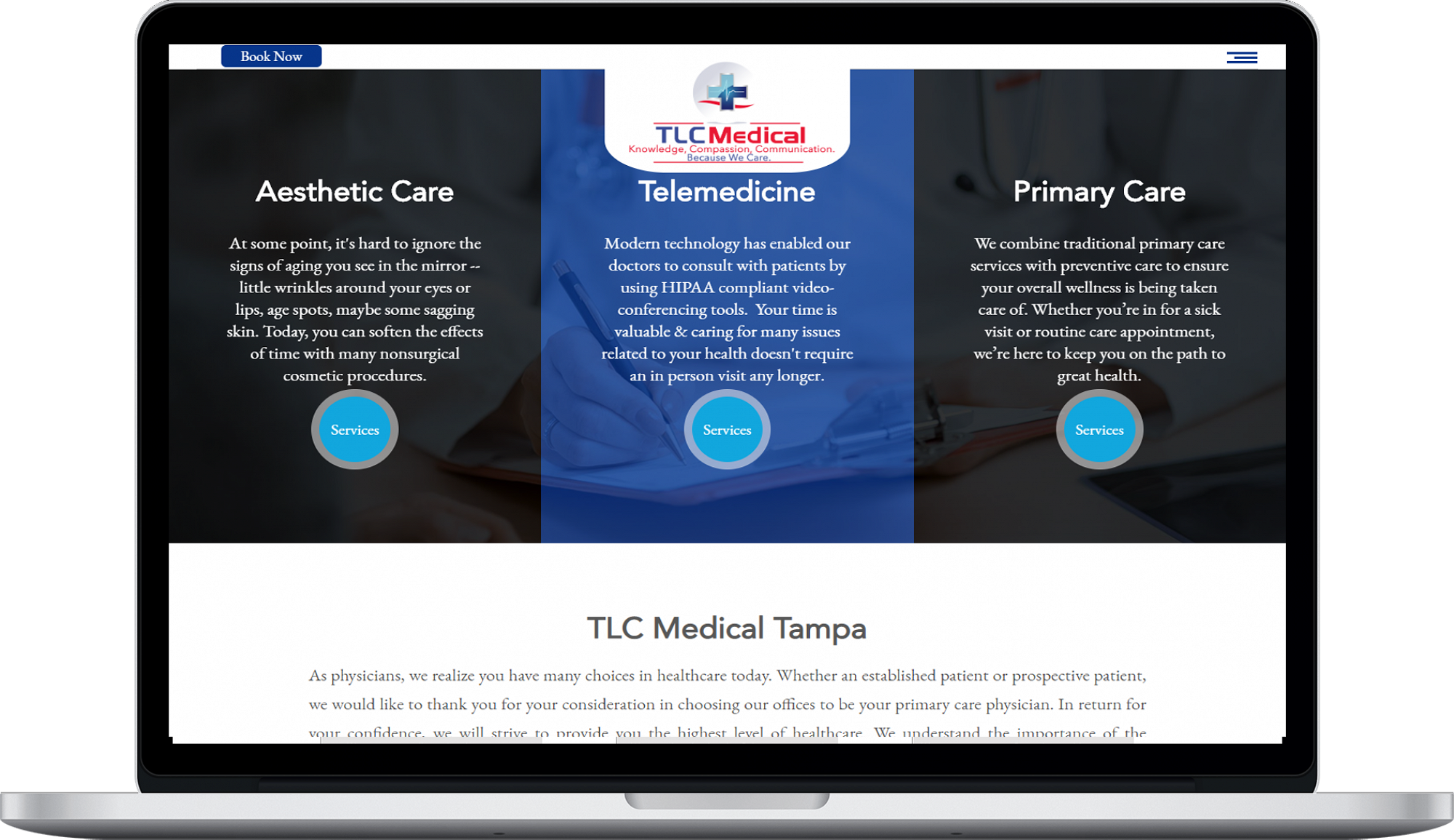 TLC Medical Website Design